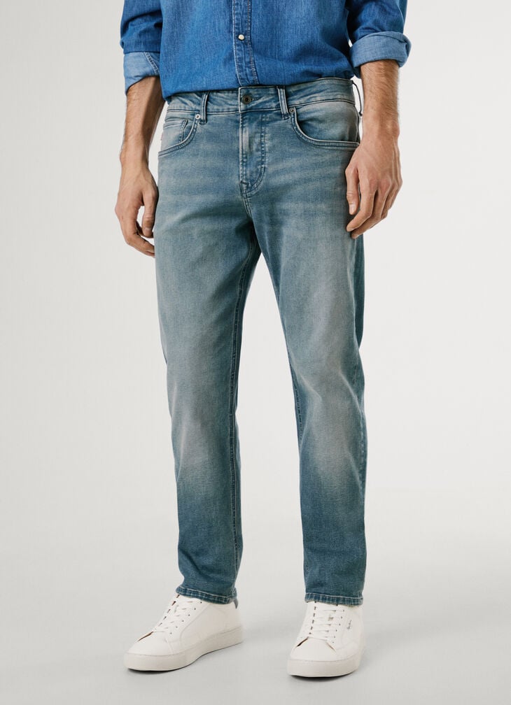 Pepe Jeans Straight Fit Mid-rise Jeans - Cash