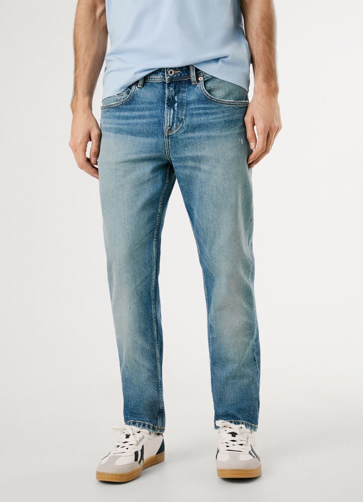Pepe Jeans Straight Fit Mid-rise Jeans - Cash