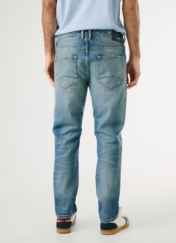 Pepe Jeans Straight Fit Mid-rise Jeans - Cash