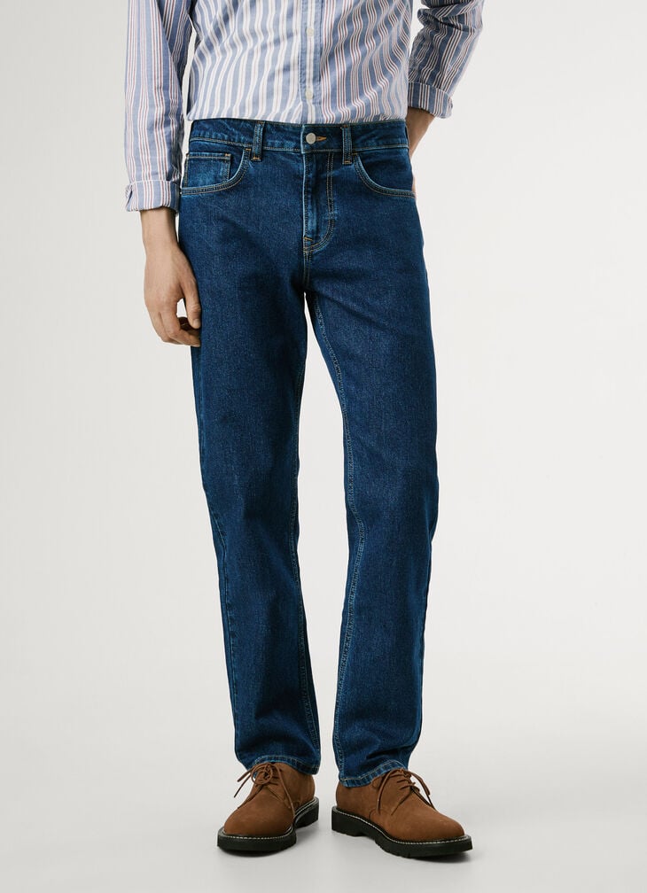Pepe Jeans Straight Fit Mid-rise Jeans - Cash