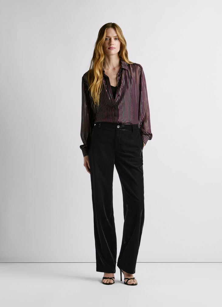 Pepe Jeans Straight Velvet Trousers