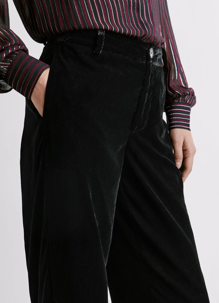 Pepe Jeans Straight Velvet Trousers