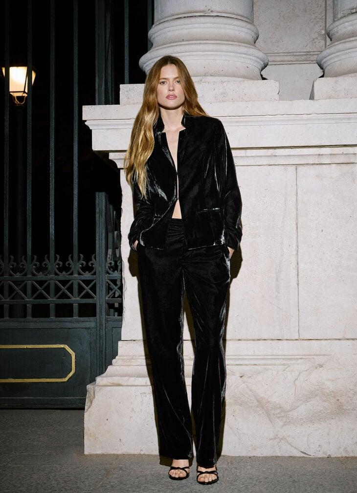 Pepe Jeans straight velvet trousers