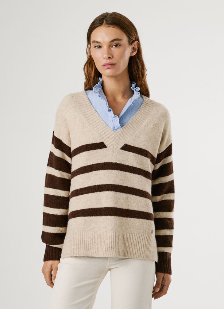 Pepe Jeans Striped Knit Jumper