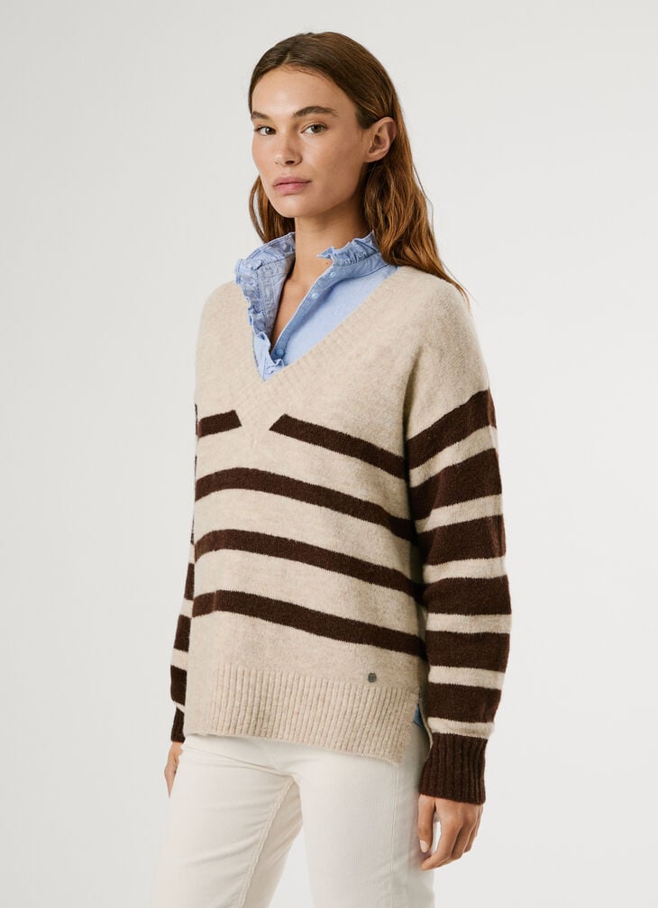 Pepe Jeans Striped Knit Jumper