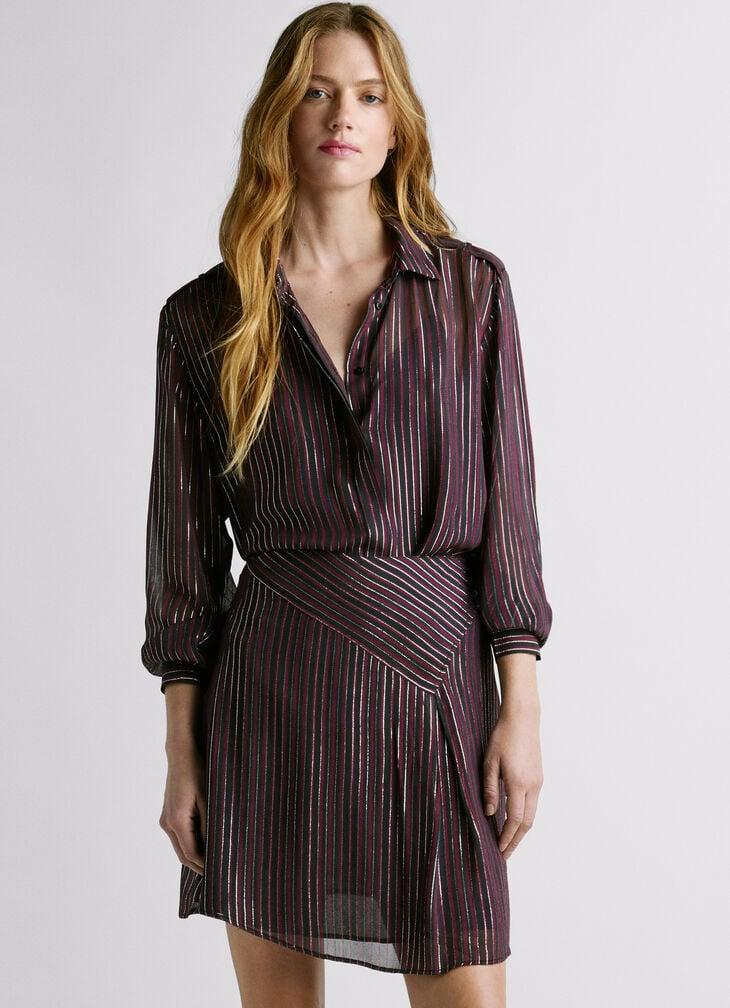 Pepe Jeans Striped Mini Skirt