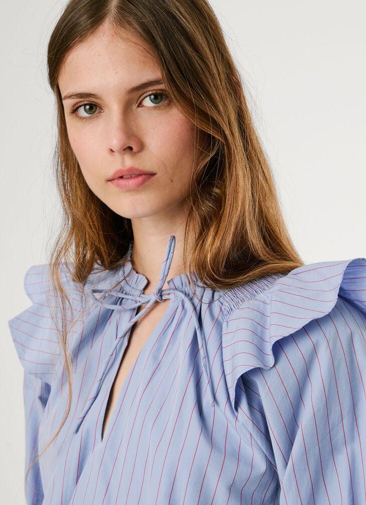 Pepe Jeans Striped Poplin Blouse