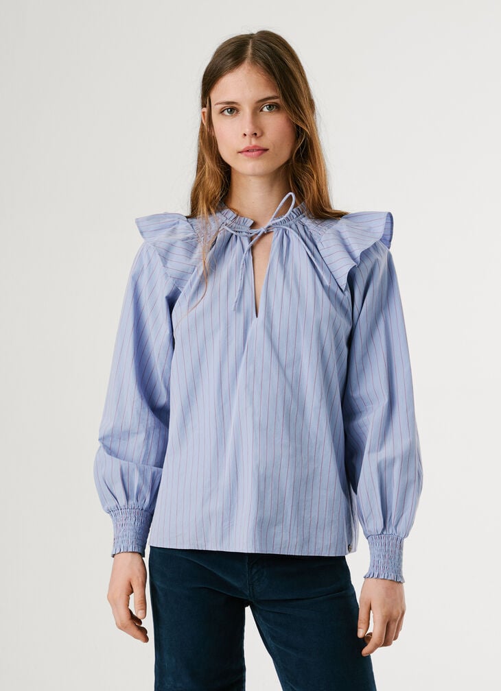 Pepe Jeans Striped Poplin Blouse