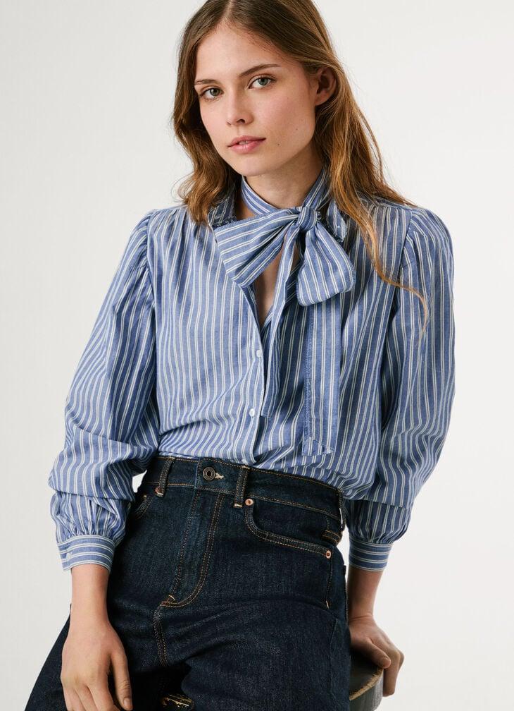 Pepe Jeans striped poplin shirt