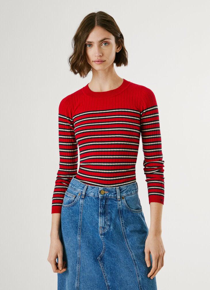 Pepe Jeans Striped Ribbed Jumper