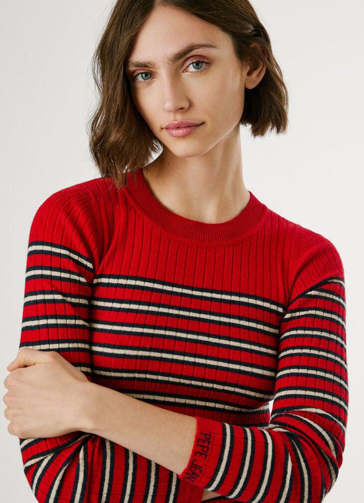 Pepe Jeans Striped Ribbed Jumper