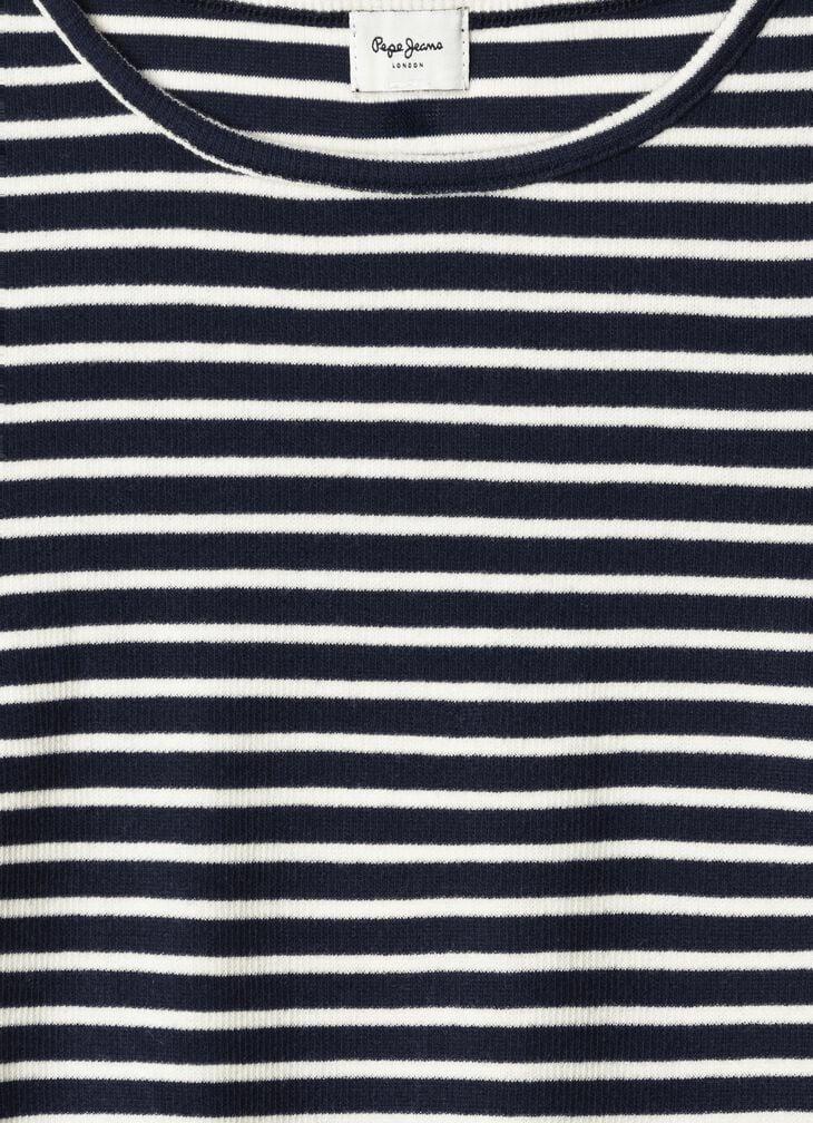 Pepe Jeans Striped Ribbed T-shirt