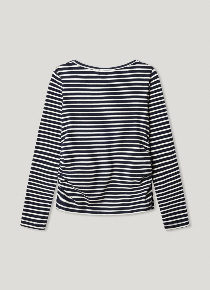Pepe Jeans Striped Ribbed T-shirt