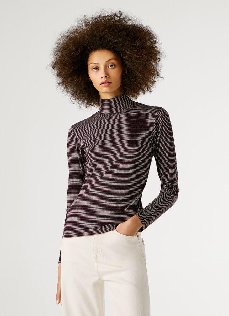 Pepe Jeans Striped Ribbed T-shirt