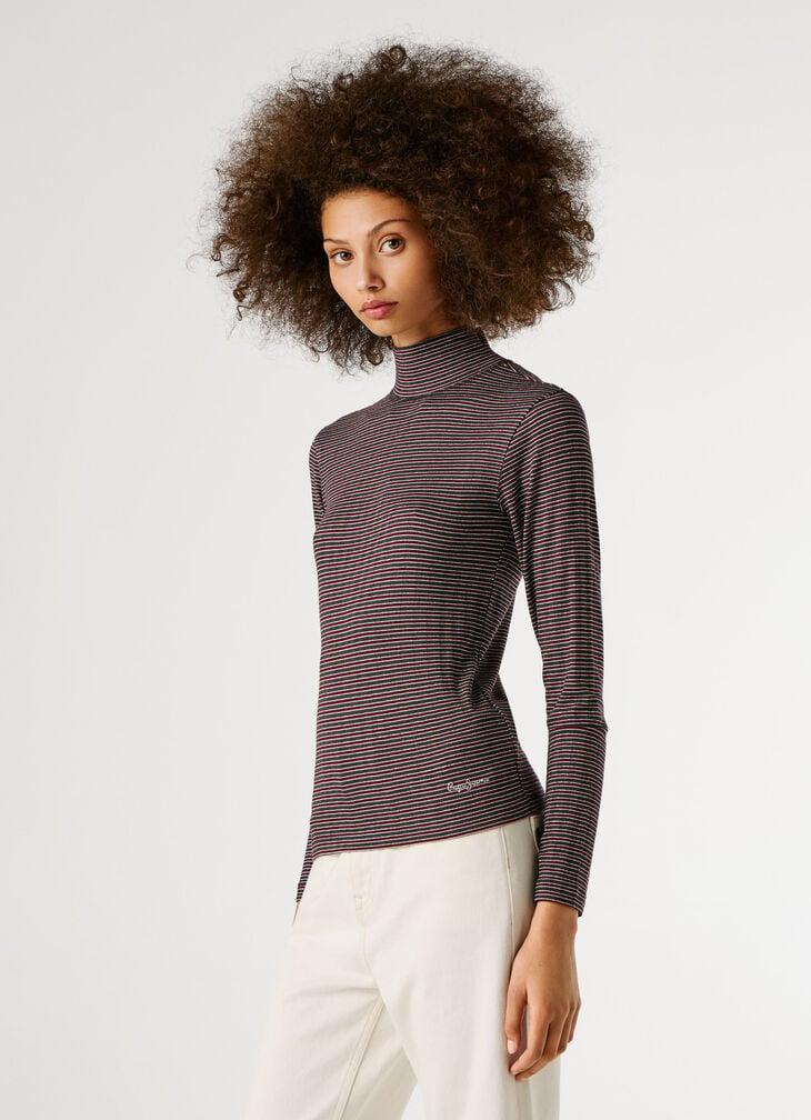 Pepe Jeans Striped Ribbed T-shirt