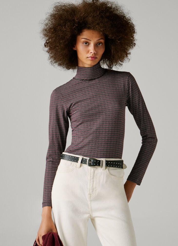 Pepe Jeans striped ribbed t-shirt