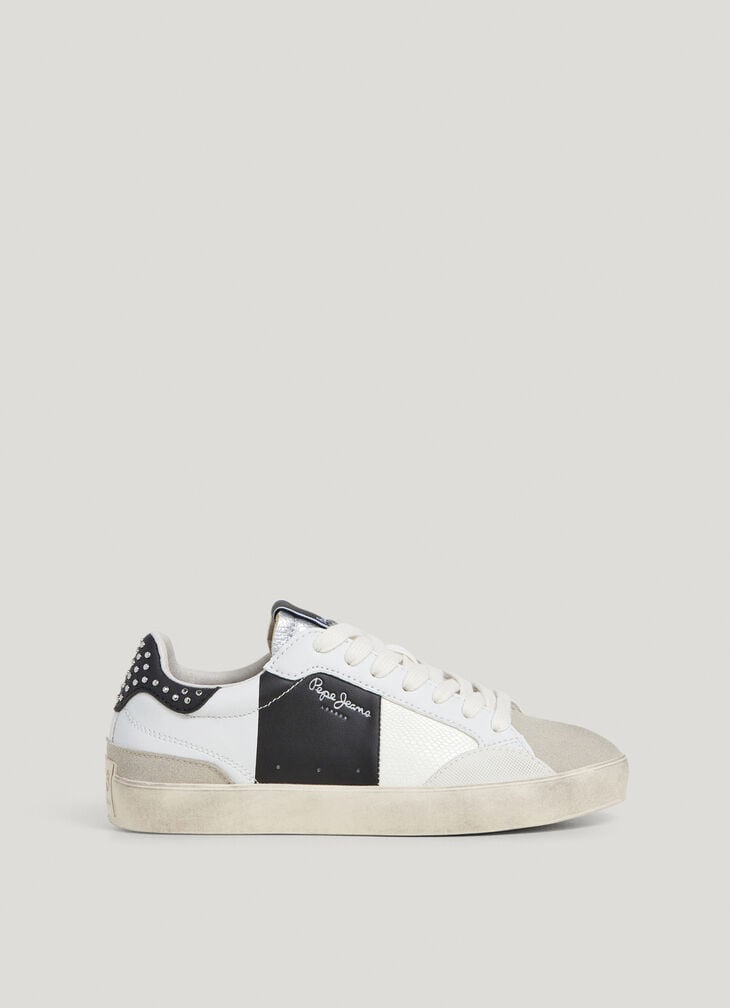 Pepe Jeans studded classic trainers