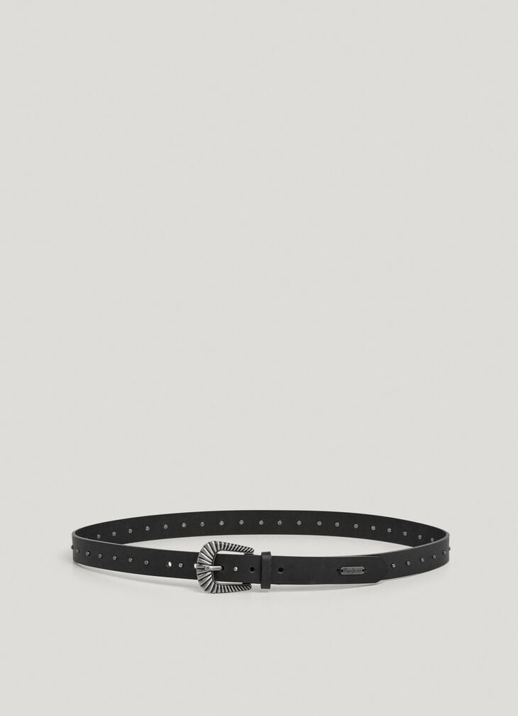Pepe Jeans Studded Leather Belt