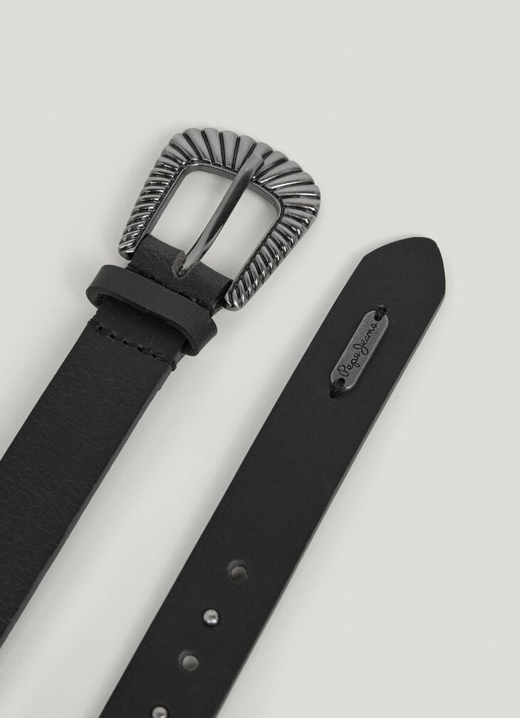 Pepe Jeans Studded Leather Belt