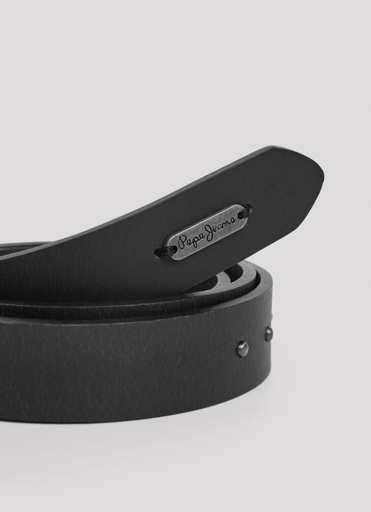 Pepe Jeans Studded Leather Belt
