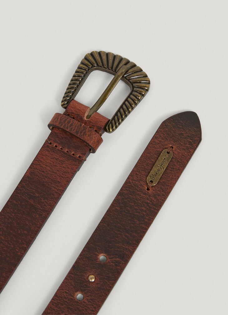 Pepe Jeans Studded Leather Belt