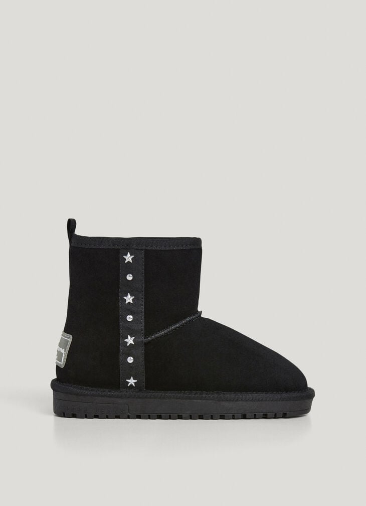 Pepe Jeans suede ankle boots with studs