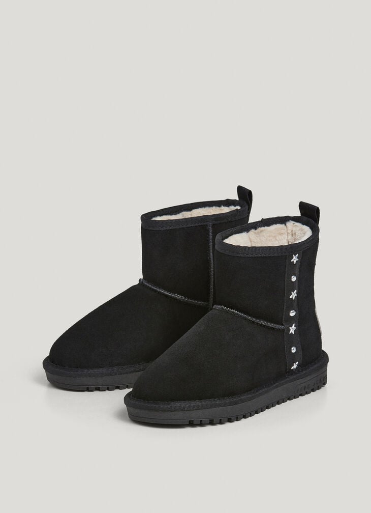 Pepe Jeans Suede Ankle Boots With Studs