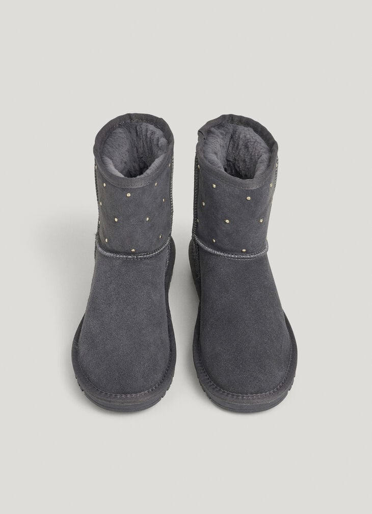 Pepe Jeans Suede Ankle Boots With Studs