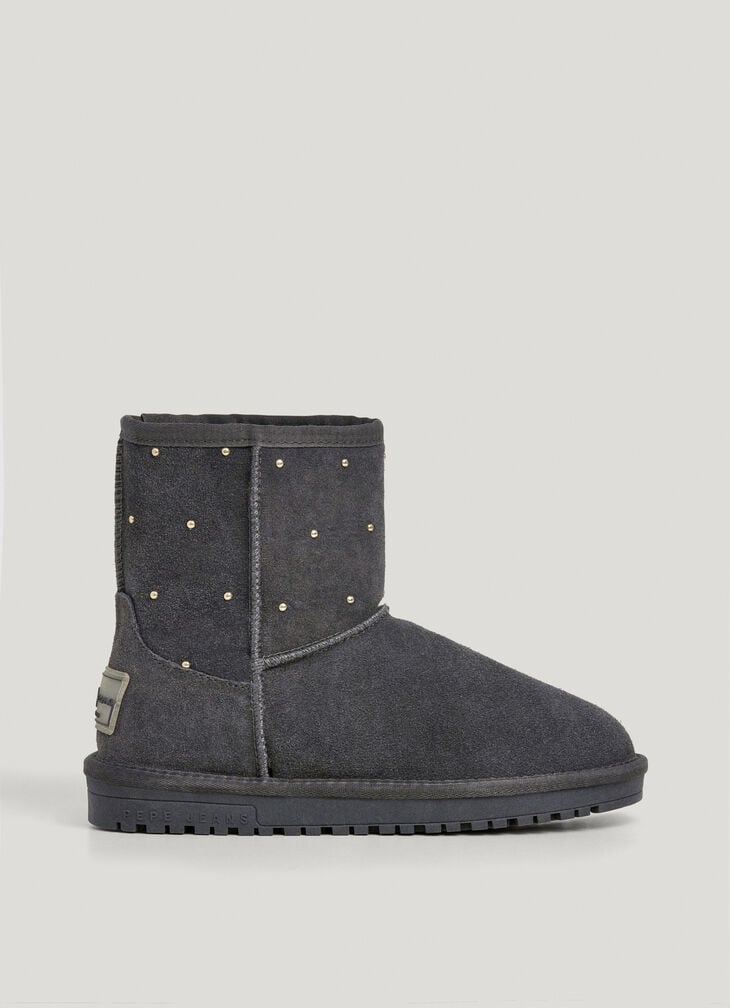 Pepe Jeans suede ankle boots with studs