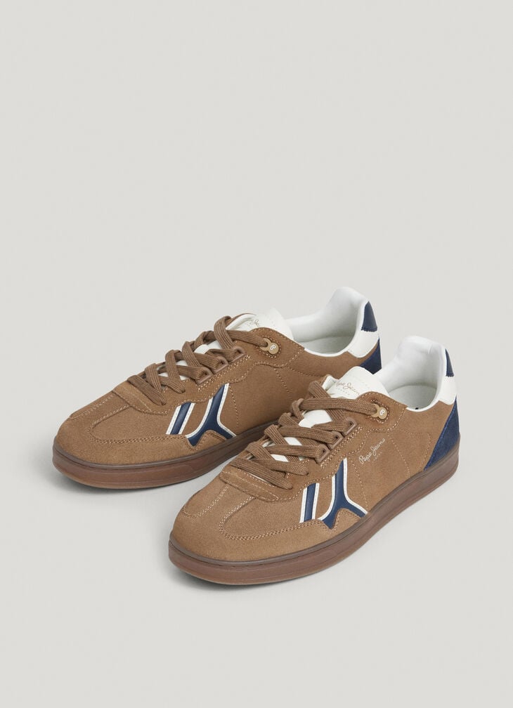 Pepe Jeans Suede Cupsole Sneakers- Ball