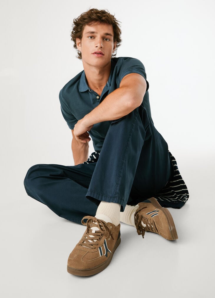 Pepe Jeans suede cupsole sneakers- ball