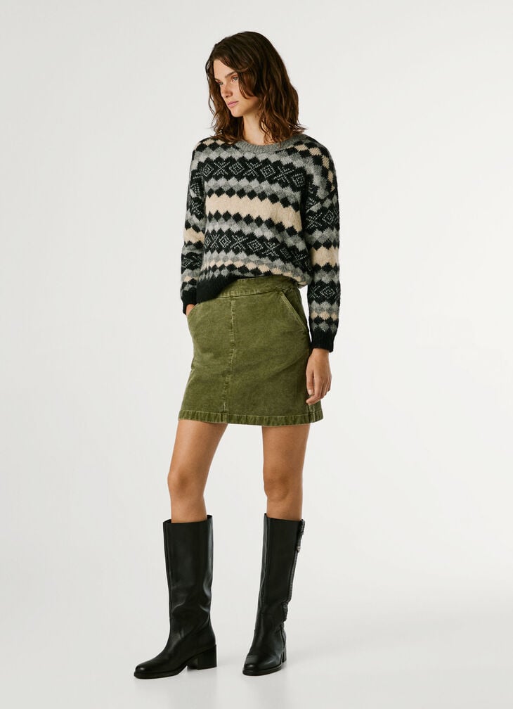 Pepe Jeans Suede Mini Skirt