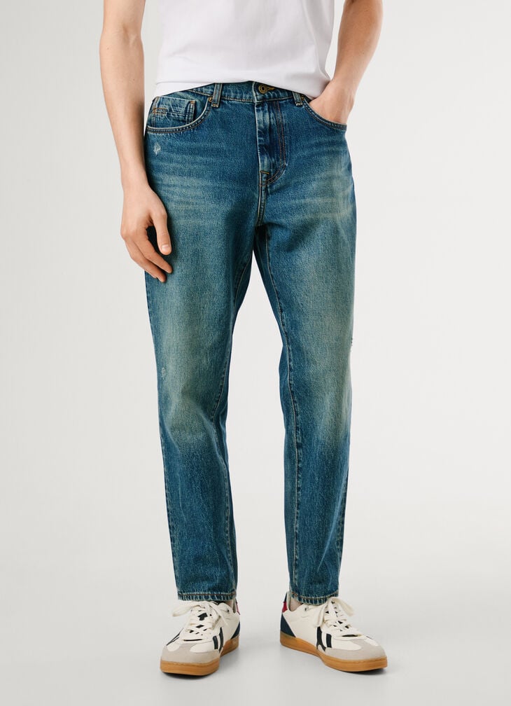 Pepe Jeans Taper Fit Low-rise Jeans - Camden