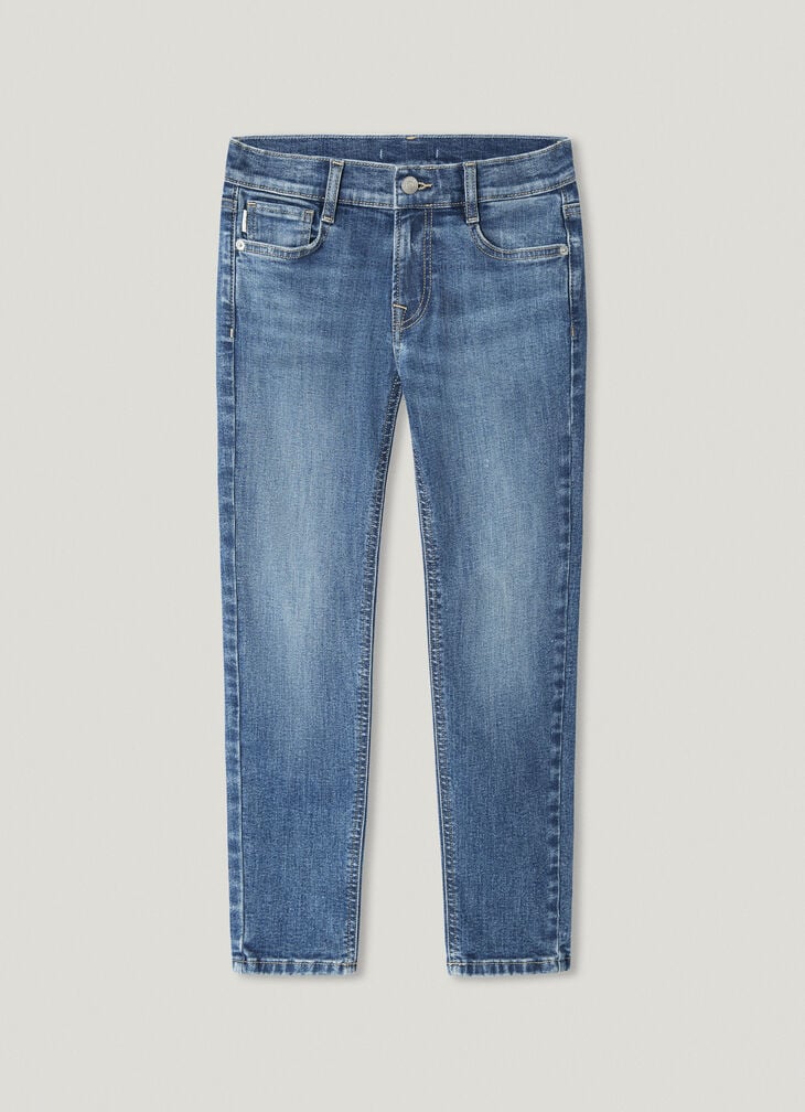 Pepe Jeans taper fit mid-rise jeans - asher