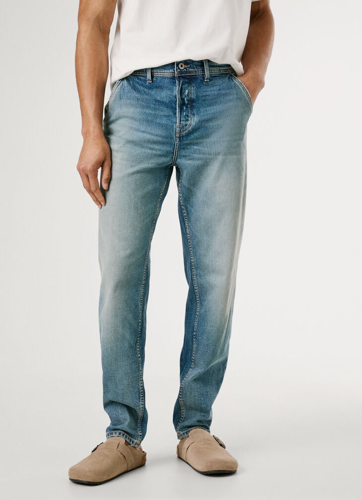Pepe Jeans Taper Fit Mid-rise Jeans - Cage