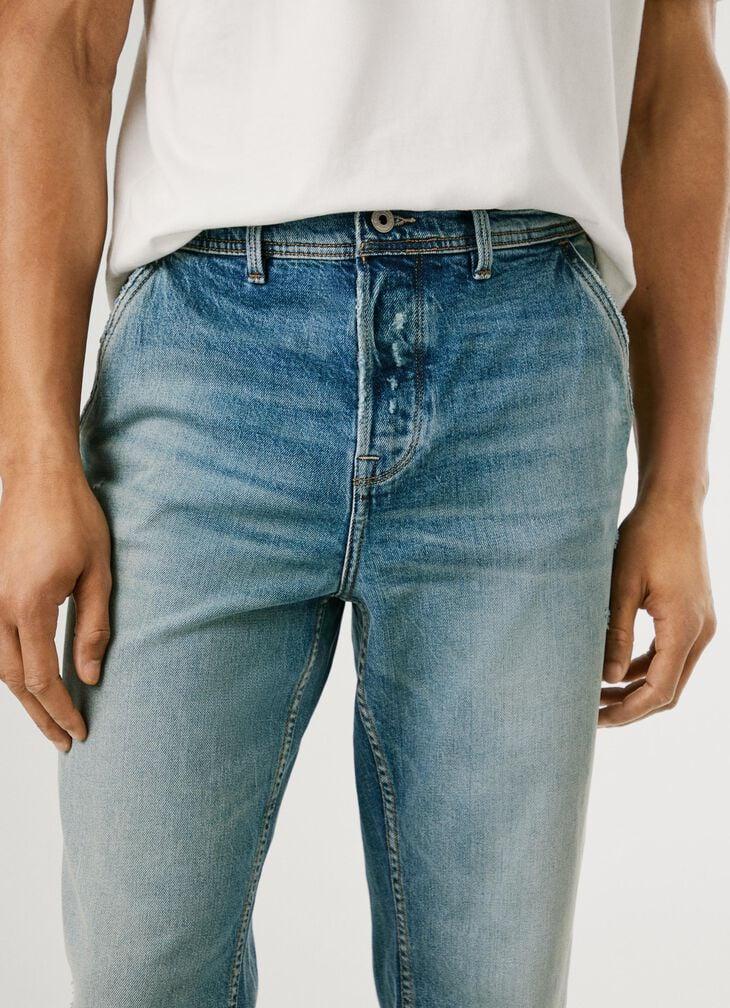 Pepe Jeans Taper Fit Mid-rise Jeans - Cage