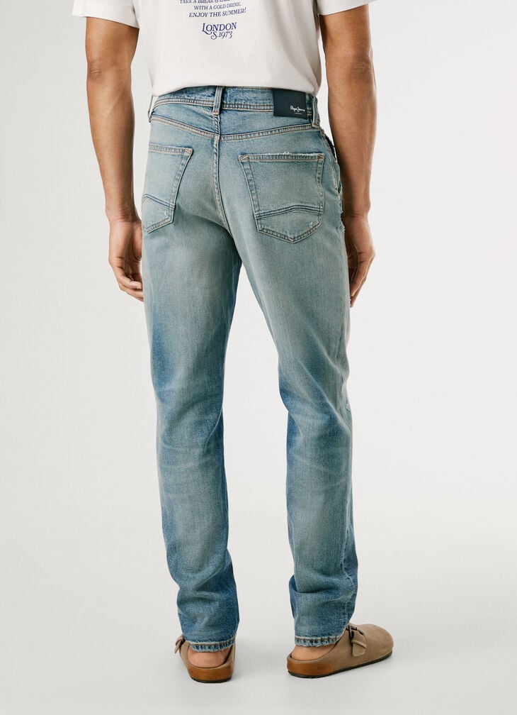 Pepe Jeans Taper Fit Mid-rise Jeans - Cage