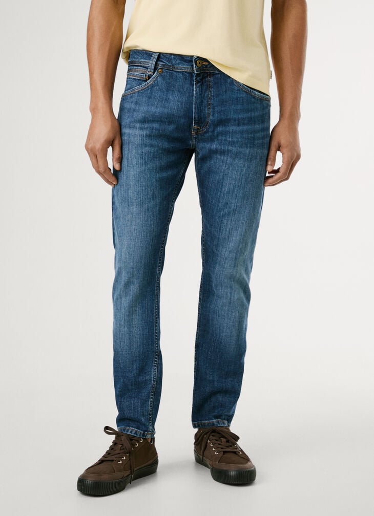 Pepe Jeans Taper Fit Mid-rise Jeans - Spike