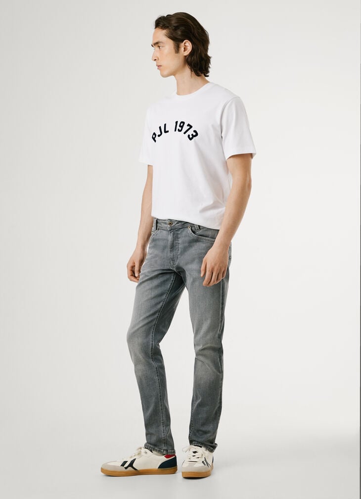Pepe Jeans Taper Fit Mid-rise Jeans - Spike