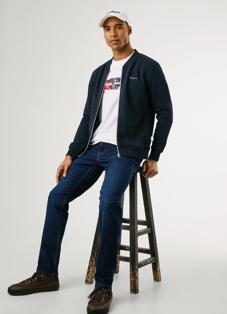 Pepe Jeans taper fit mid-rise jeans - stanley