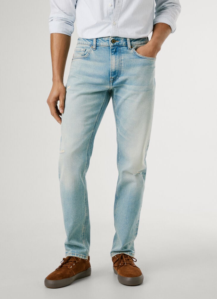 Pepe Jeans Taper Fit Mid-rise Jeans - Stanley