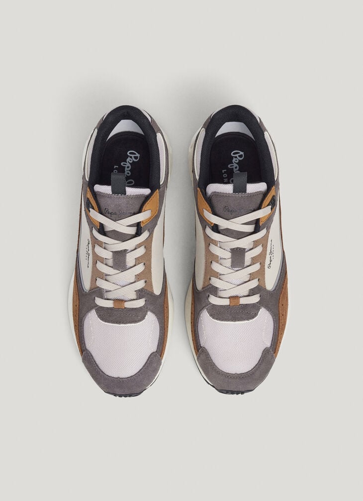 Pepe Jeans Trainers With Suede Details- Marlon