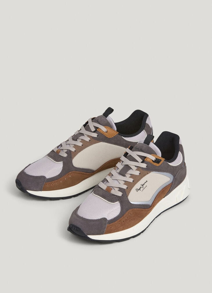 Pepe Jeans Trainers With Suede Details- Marlon