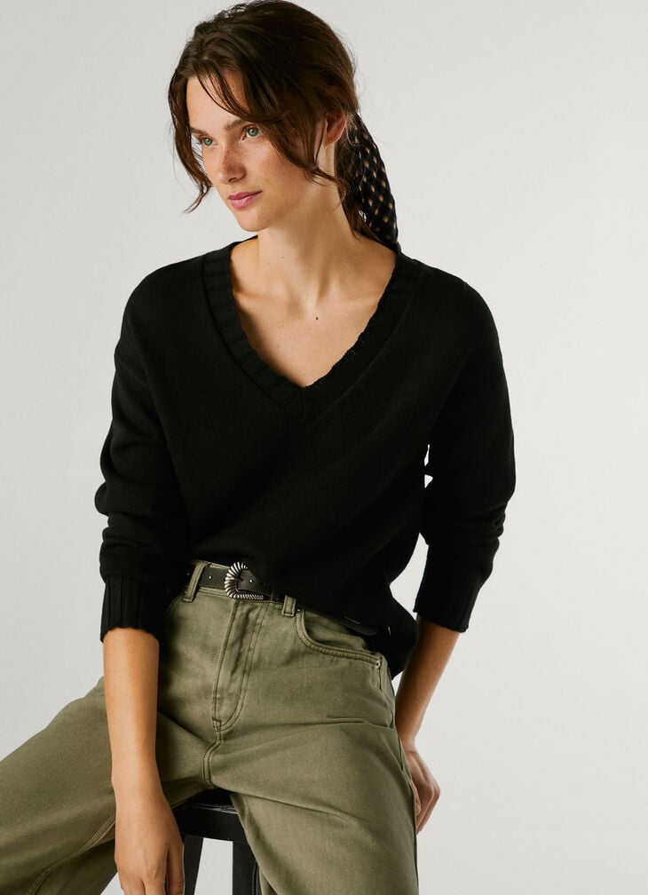 Pepe Jeans v-neck knit jumper