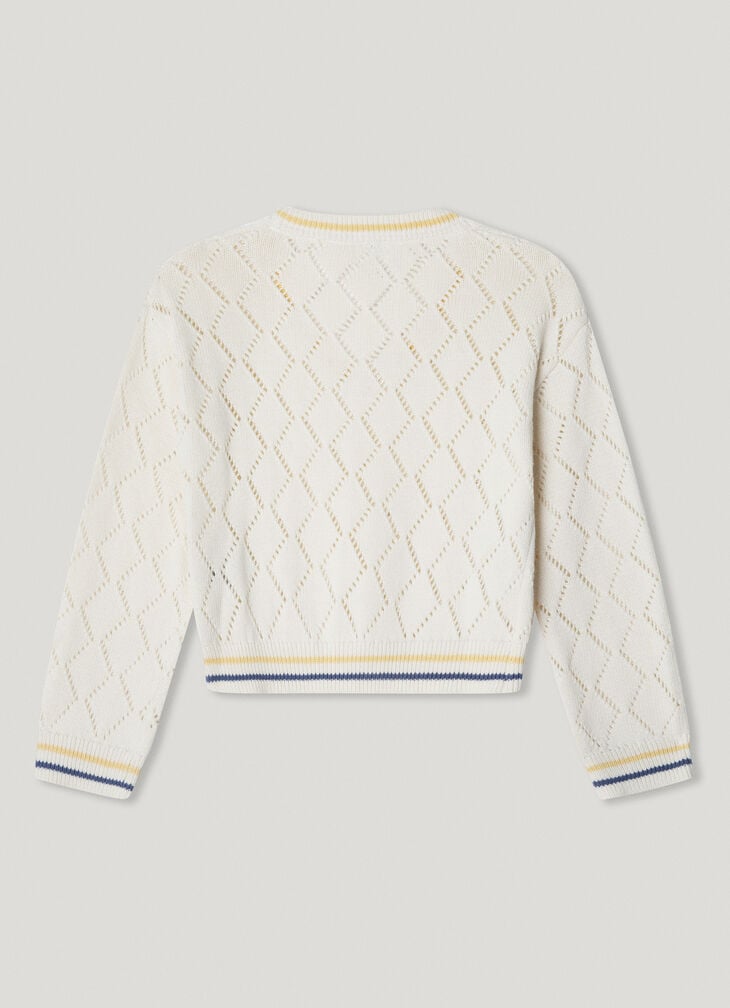 Pepe Jeans V-neck Openwork Jumper