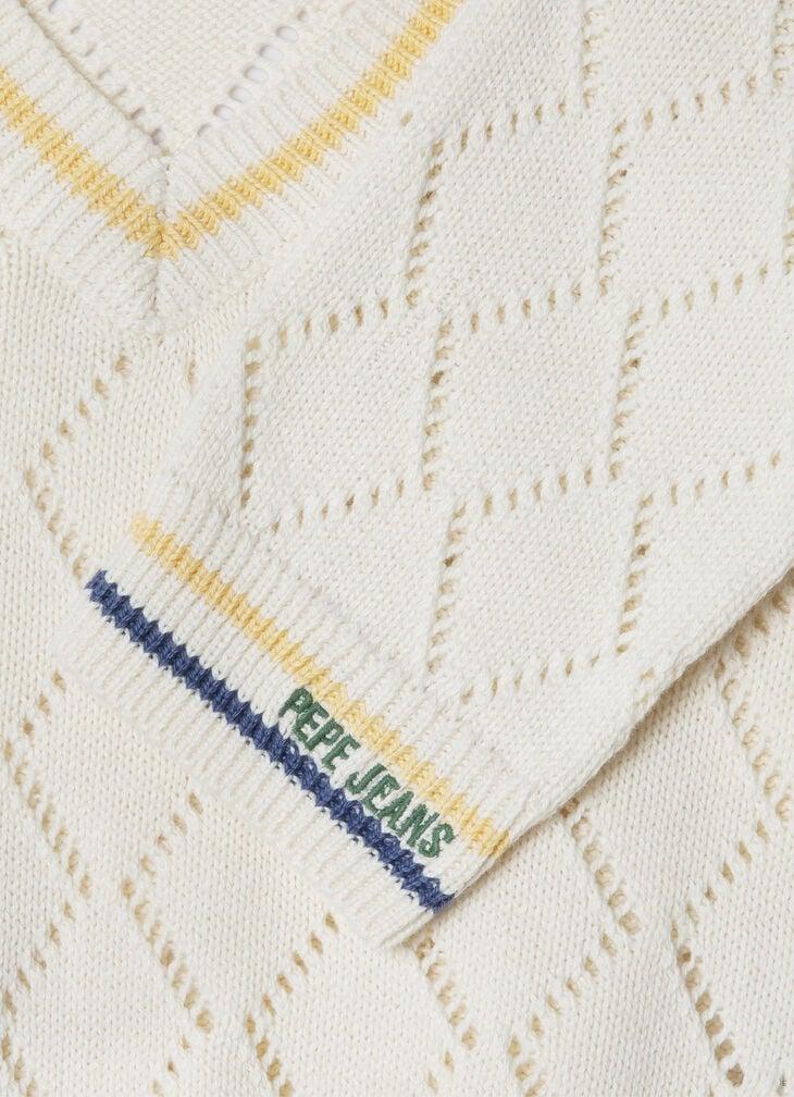 Pepe Jeans V-neck Openwork Jumper