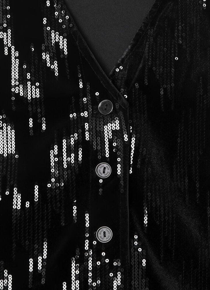 Pepe Jeans V-neck Sequins Top