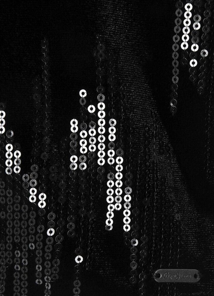 Pepe Jeans V-neck Sequins Top