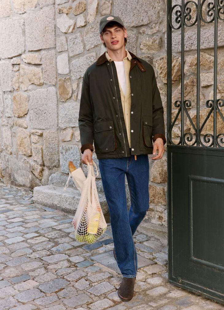 Pepe Jeans waxed finish jacket