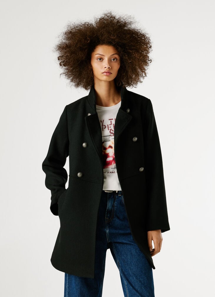 Pepe Jeans Wool Coat
